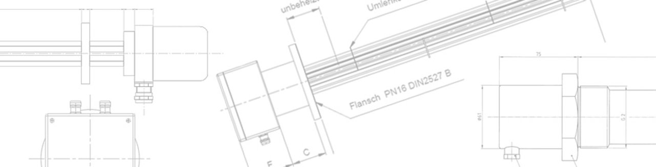 Flansch- und Tankheizkörper zur Öl- und Schmierstofferwärmung